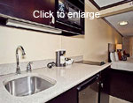 Picture of the kitchenette at the Aqua Bamboo Hotel studio