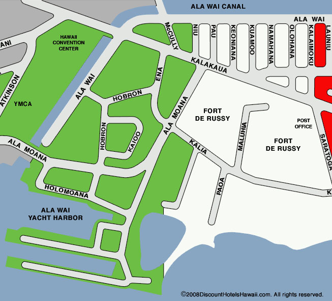 Hotel area map